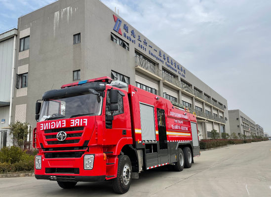 IVECO 290HP Fire Department Rescue Trucks 10 Wheeled 10000L Capacity