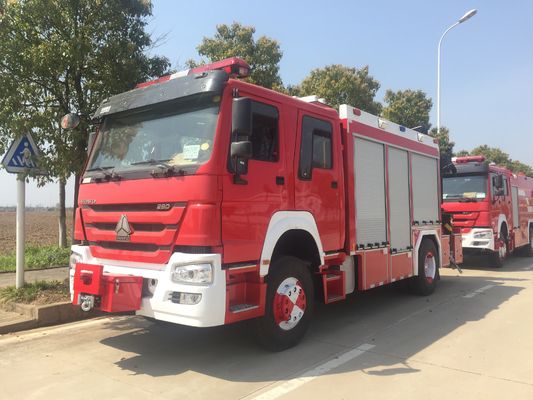 Πυροσβεστικά οχήματα διάσωσης HOWO Diesel 4x2 350hp για πυρόσβεση