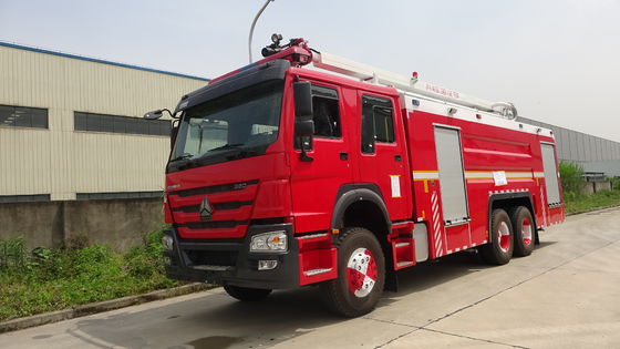 HOWO 460hp Fire Truck Water Truck With 18 Meter Telescopic Boom
