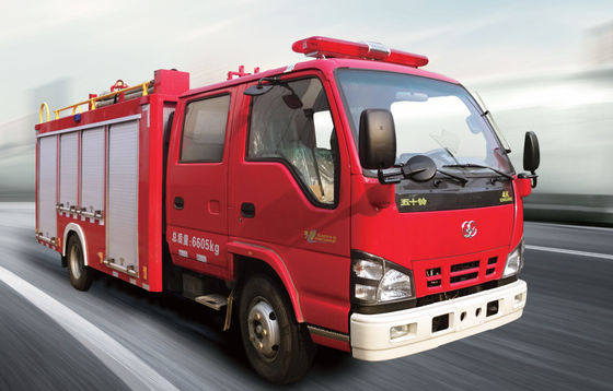 Isuzu Mini Water Tank Fire Truck 2000L Capacity Red Color Για έκτακτη διάσωση