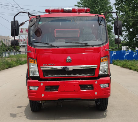 Πυροσβεστικό όχημα διάσωσης νερού HOWO 118KW 4x2 9000L για πυρόσβεση